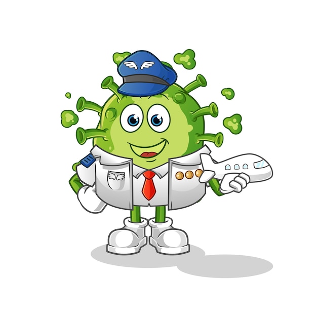 Virus pilot mascot