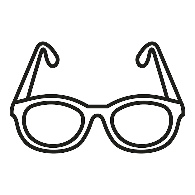 Vision eyeglasses icon outline vector Eye test Health doctor