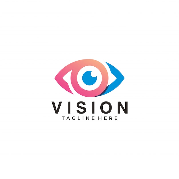 Vision logo eye icon app illustration