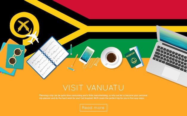 Visit Vanuatu concept for your web banner