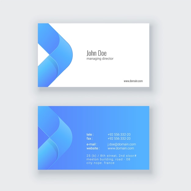 visiting card