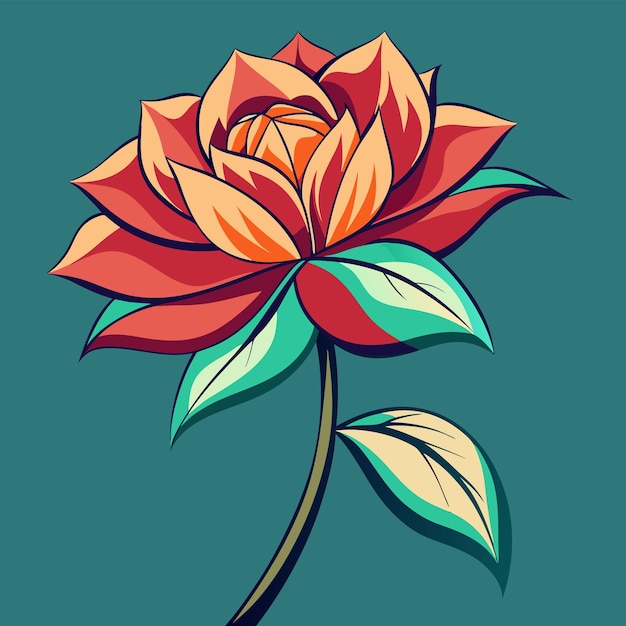 a visual novelstyle digital artwork with a solitary flower on a stark background with strong lines