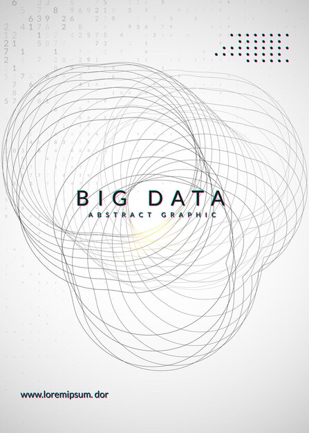 Visualization background Technology for big data artificial in