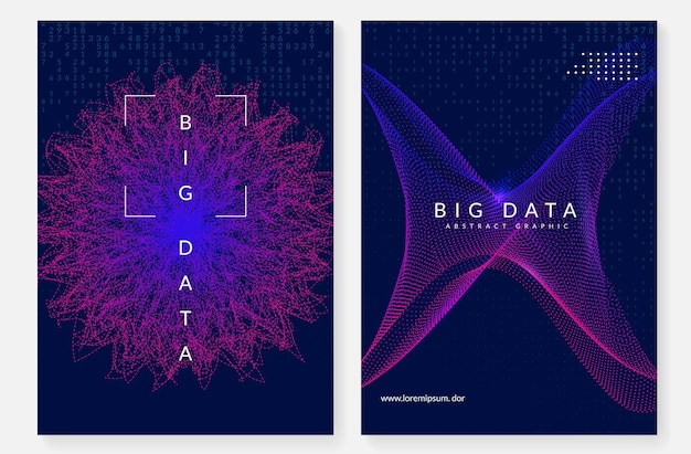 Visualization background Technology for big data artificial in