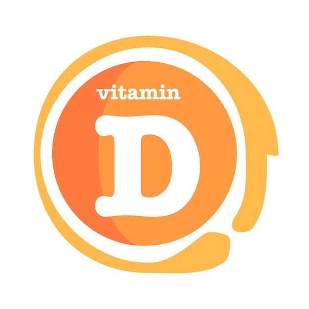 Vitamin d Logo Icon , Sun yellow bubble, realistic vector illustration design. vitamin D and Calcium