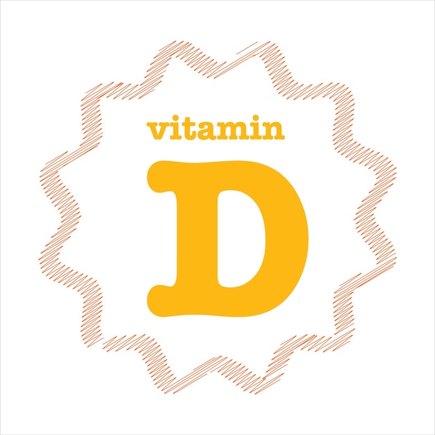 Vitamin d Logo Icon , Sun yellow bubble, realistic vector illustration design. vitamin D and Calcium