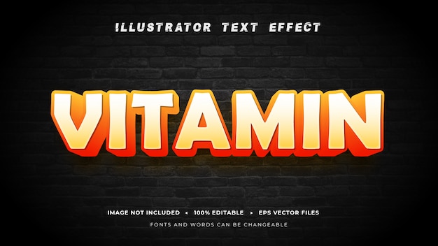 Vitamin_editable_text_style_effect