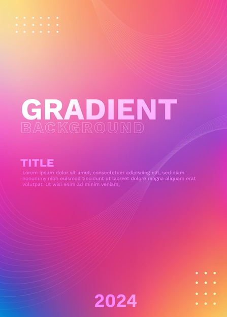 Vivid Colored Vector Gradient Design for Creative Projects