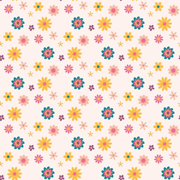 Vivid floral pattern