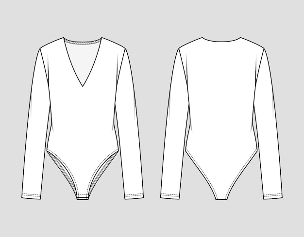 Vneck bodysuit