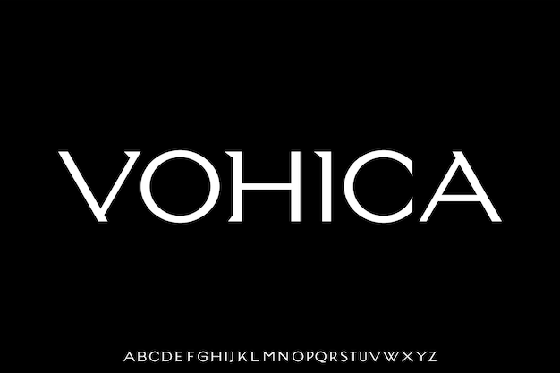 VOHICA. the luxury and elegant font glamour style