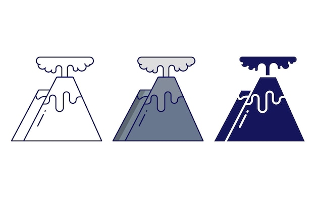 volcano mountain icon