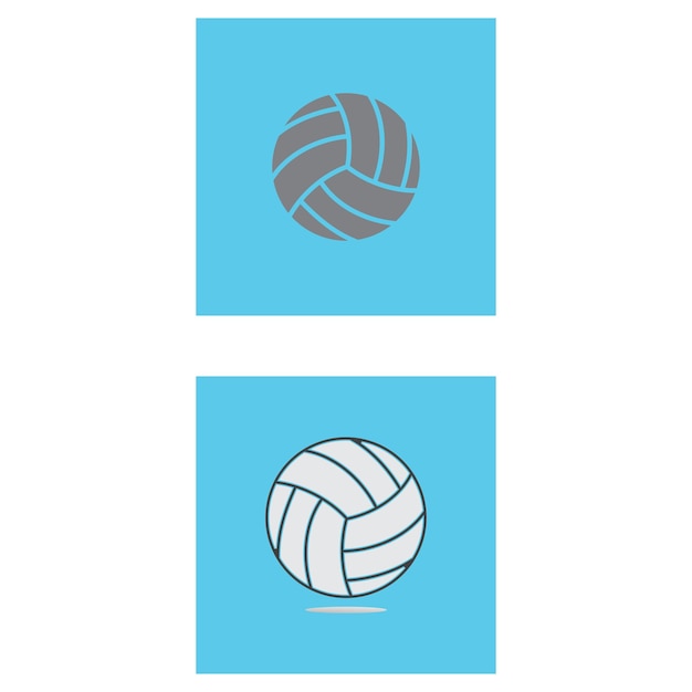 Volley ball logo vector and symbol design template