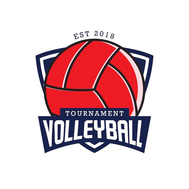 Volleyball Badges Label Vector