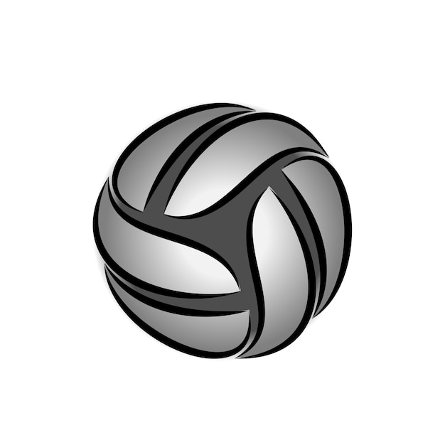 Volleyball black gradient symbol