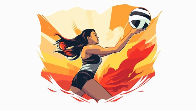 Vector volleyball digital design vector illustration 10 eps gr 0135c9fe0981402bb378acc0cb57d4b2 0