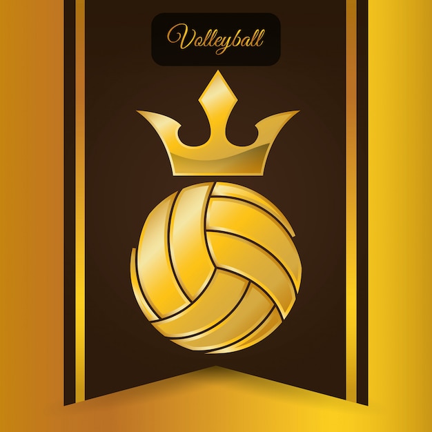 Volleyball icon design 