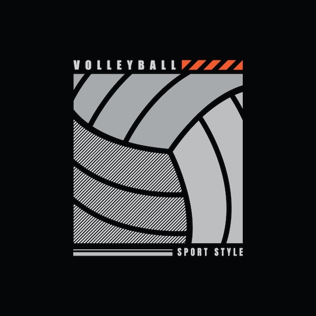 Volleyball illustration typography. perfect for t shirt design