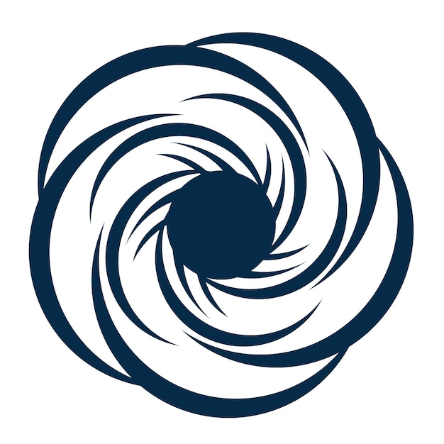 Vortex logo symbol icon illustration design vectorTornado vortex hurricane logo design elements