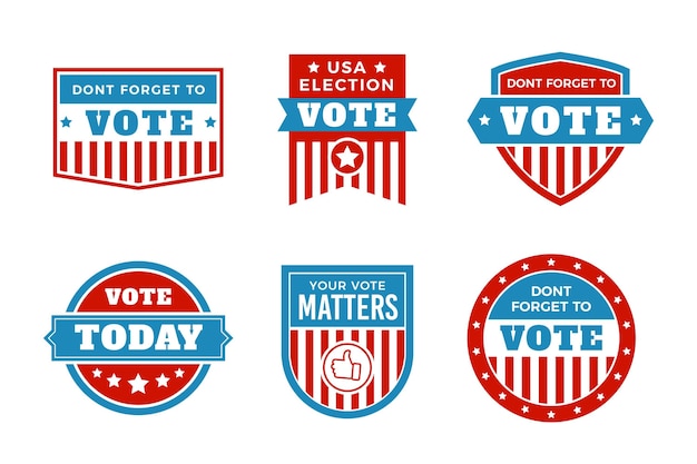 Voting badge collection