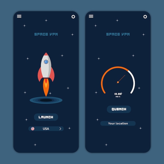 VPN App UI design