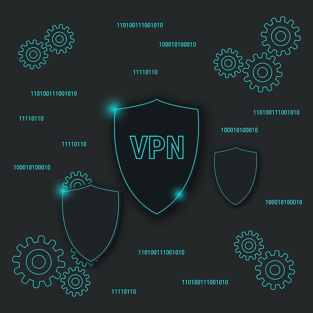 VPN service vector concept illustration