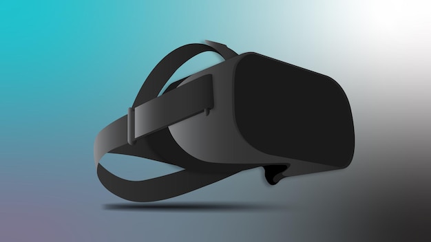 Vr glasses virtual reality 3d monochrome