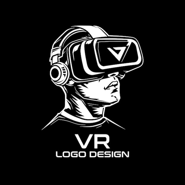 Vector vr vector logo design