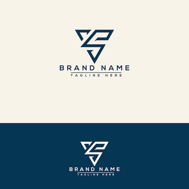 VS logo Design Template Vector Graphic Branding Element.