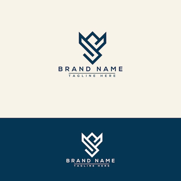 VS logo Design Template Vector Graphic Branding Element.