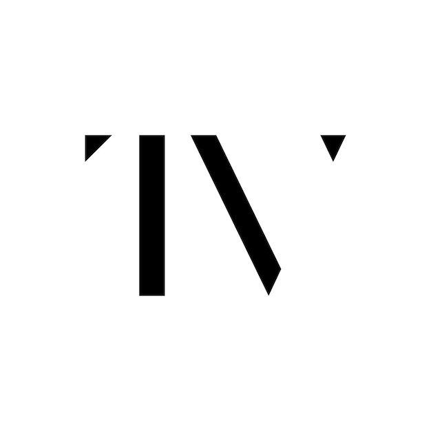 Vector vt initial lettering logo or vt initial lettering logo