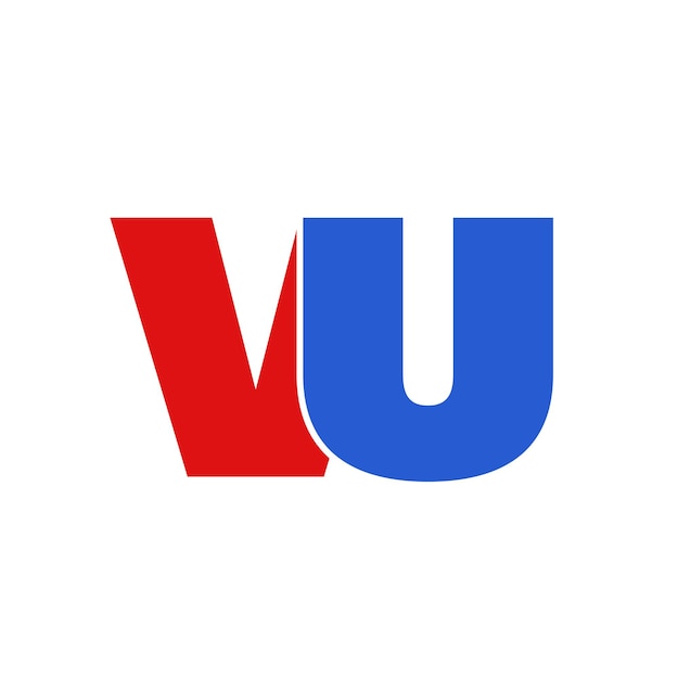 VU company name initial letters icon