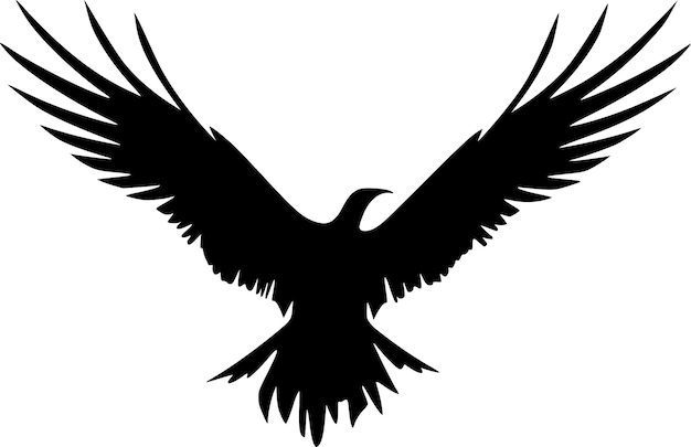 Vulture Black and White Isolated Icon Vector illustration