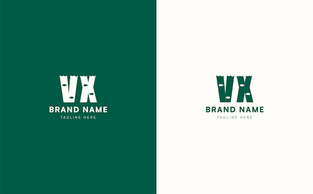 VX Letters vector logo design