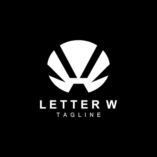 W Letter Logo Alphabet Initial Vector Simple Logotype Design Icon Symbol Template Illustration