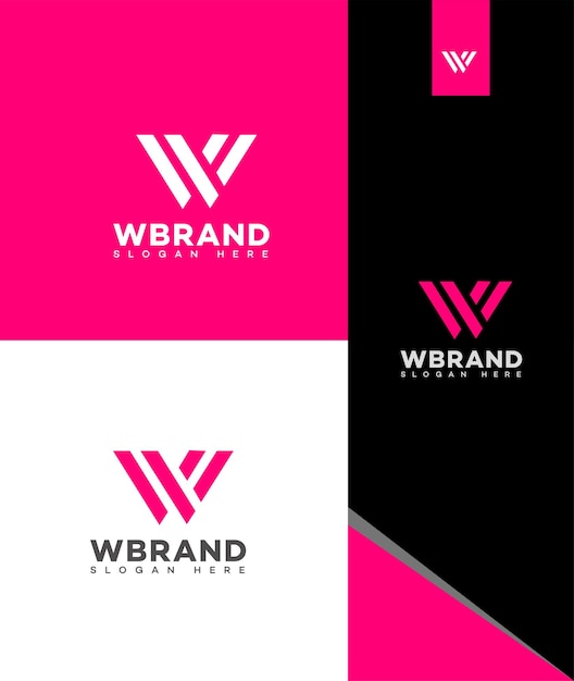 W Letter Logo Icon Brand Identity Sign Symbol Template