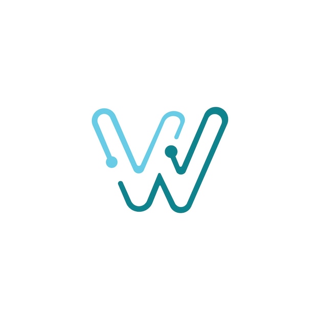 W letter logo