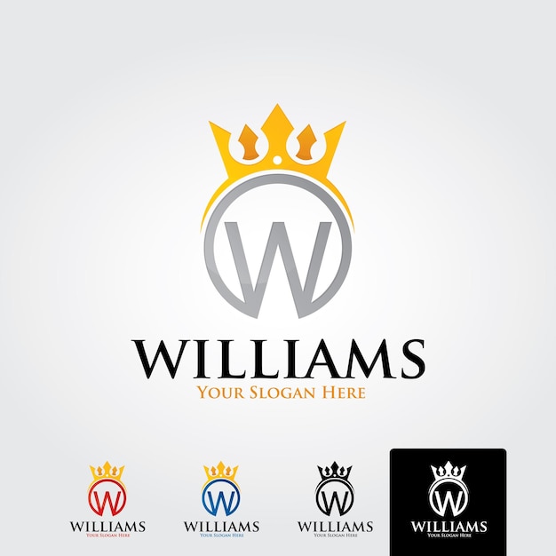 W letter Winner Logo luxury brand identity