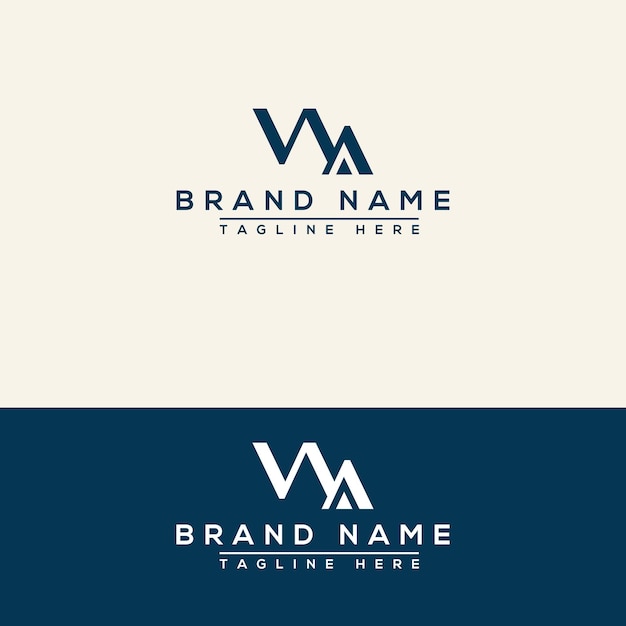 WA logo Design Template Vector Graphic Branding Element.