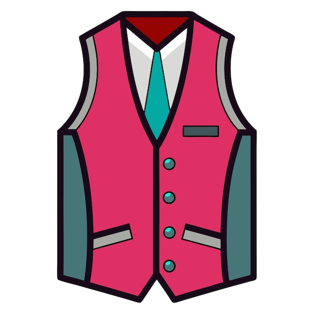 Vector waistcoat clipart vector art and illustration