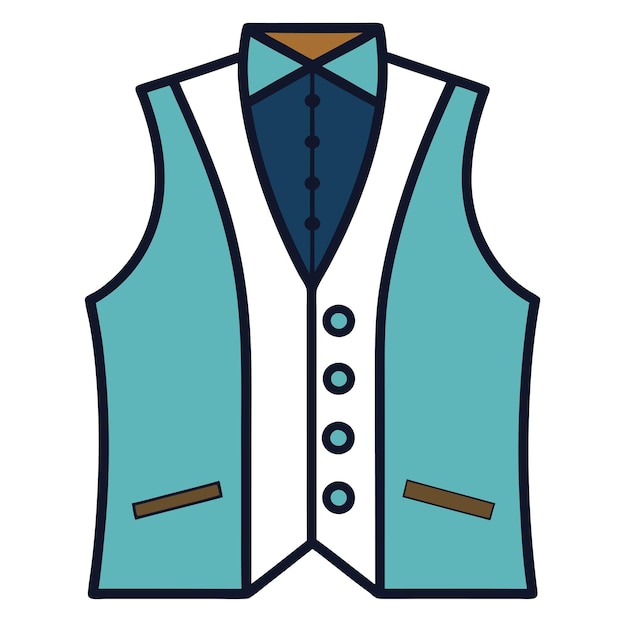 Vector waistcoat clipart vector art and illustration