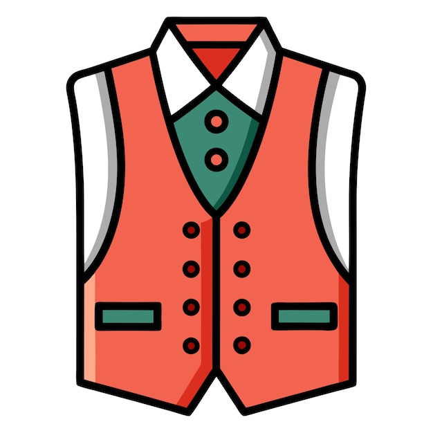 Vector waistcoat clipart vector art and illustration