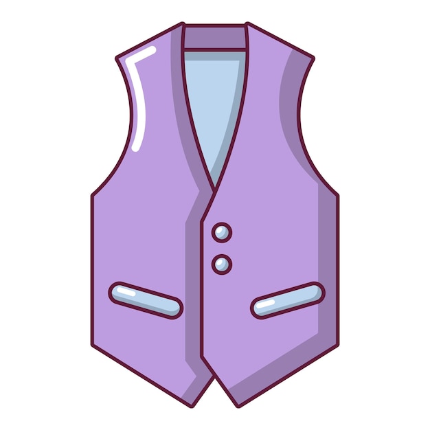 Vector waistcoat icon cartoon illustration of waistcoat vector icon for web