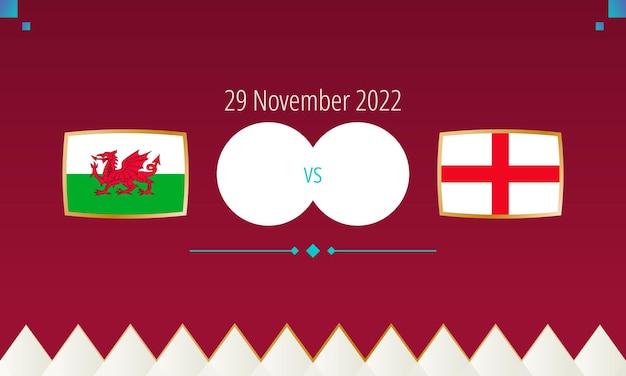 Wales vs England football match international soccer competition 2022