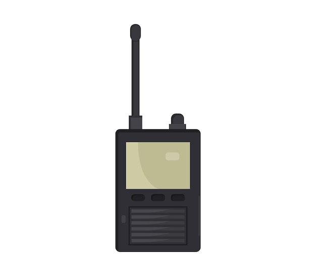 Walkie talkie illustrated