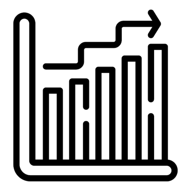 Walking recording graph icon outline vector Body motion tracker