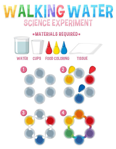 Walking Water Science Experiment