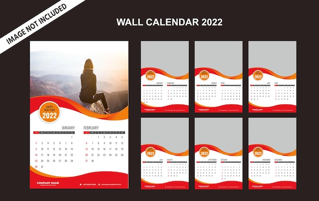 wall calendar 2022 template