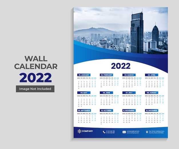 Wall calendar 2022