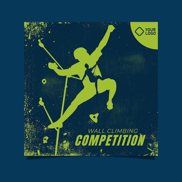 Wall Climbing Competition Poster Template